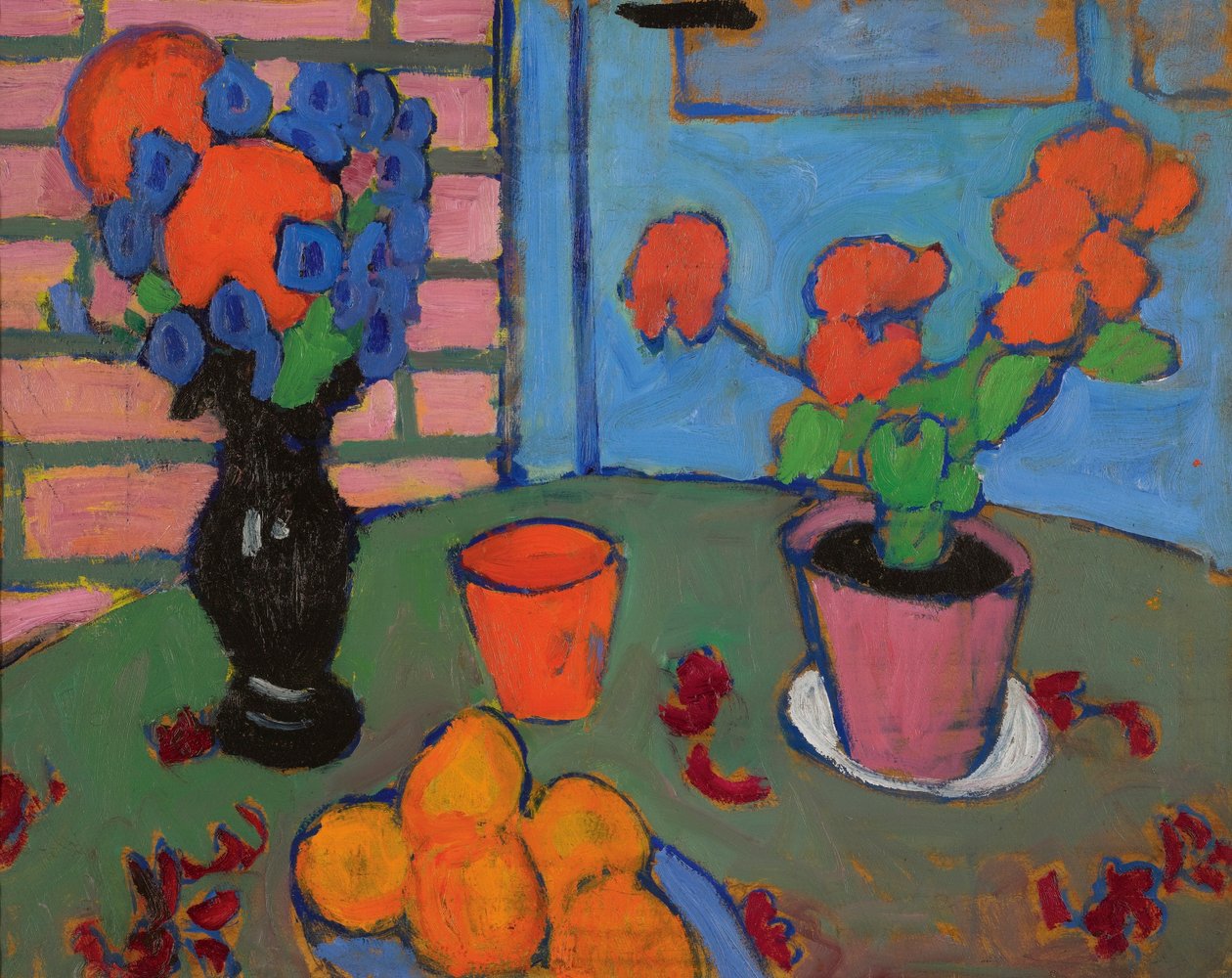 Stillleben mit Blumen und Orangen von Alexej von Jawlensky