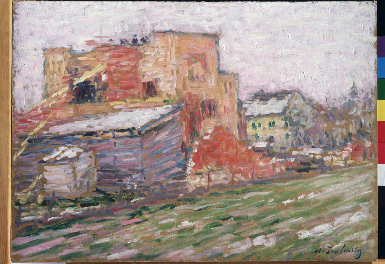 Blick auf eine Straße von Alexej von Jawlensky