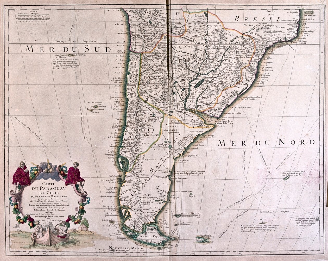 Paraguay und Chile - von A von Alexis Hubert Jaillot