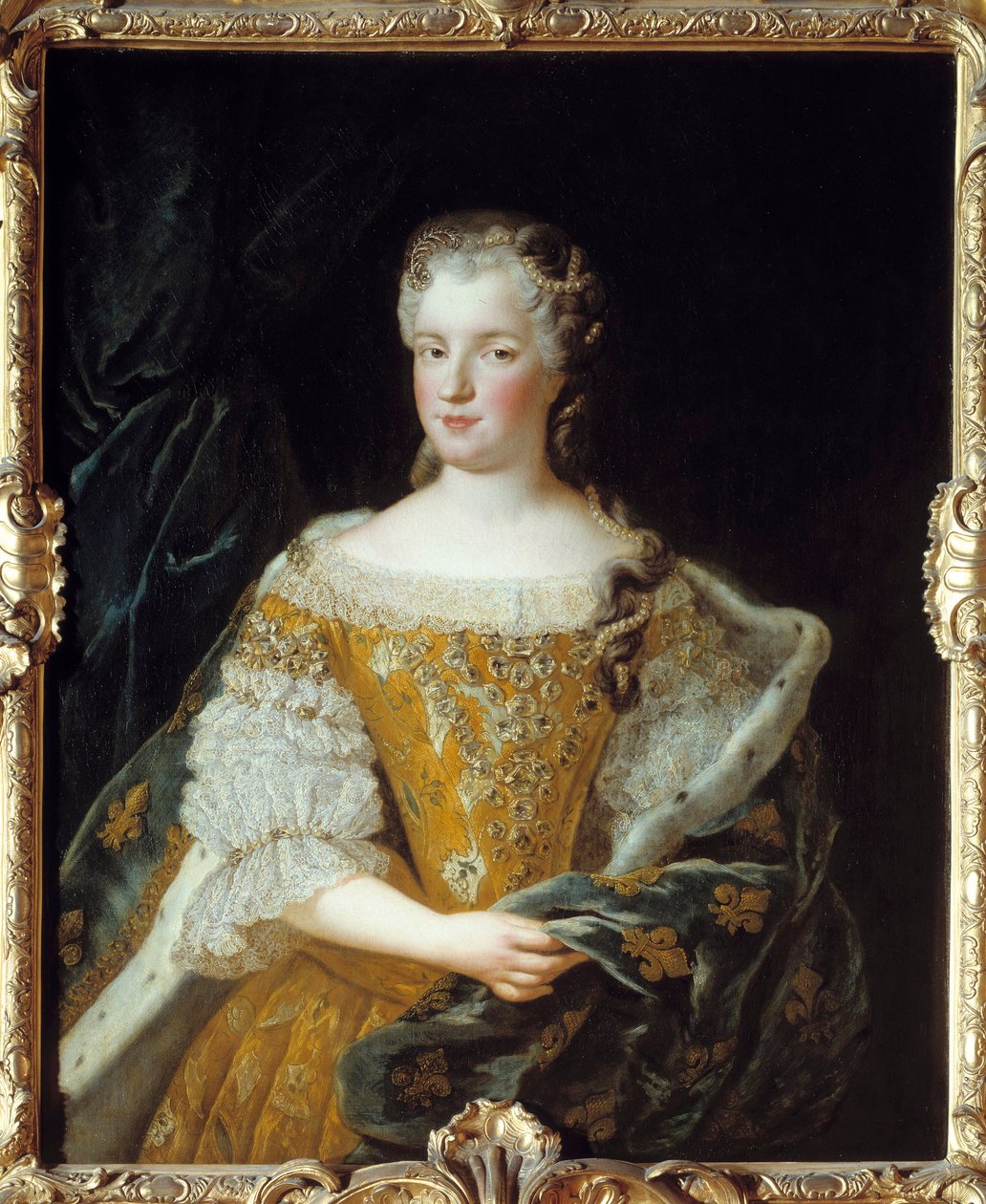 Porträt von Königin Maria Leszczyńska von Alexis Simon Belle