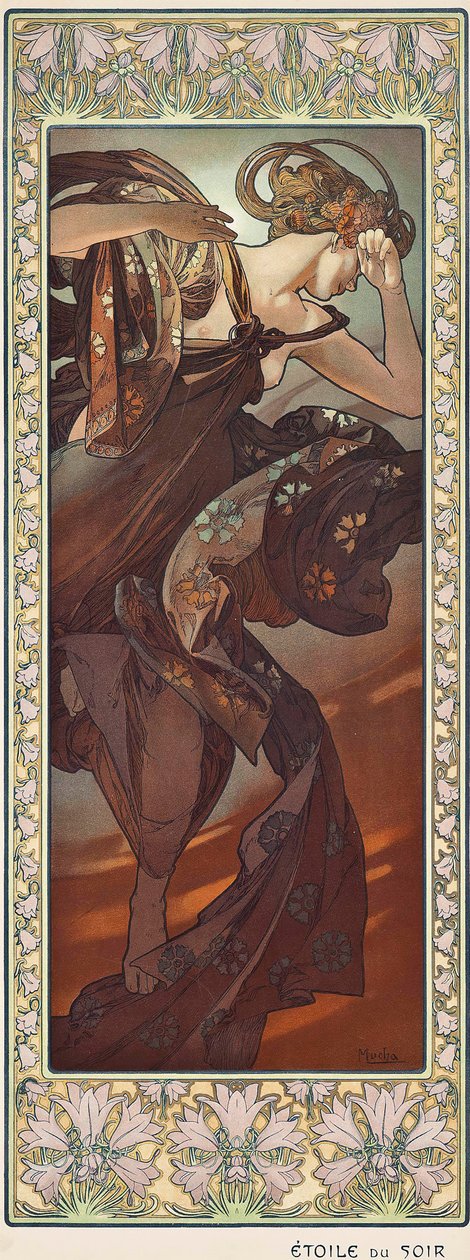 Étoile Du Soir von Alfons Marie Mucha