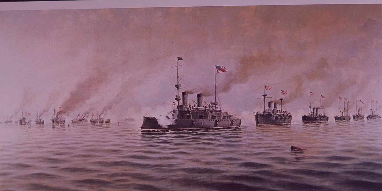Spanisch-Amerikanischer Krieg 1898, Schlacht in der Bucht von Manila von Alfonso Sanz