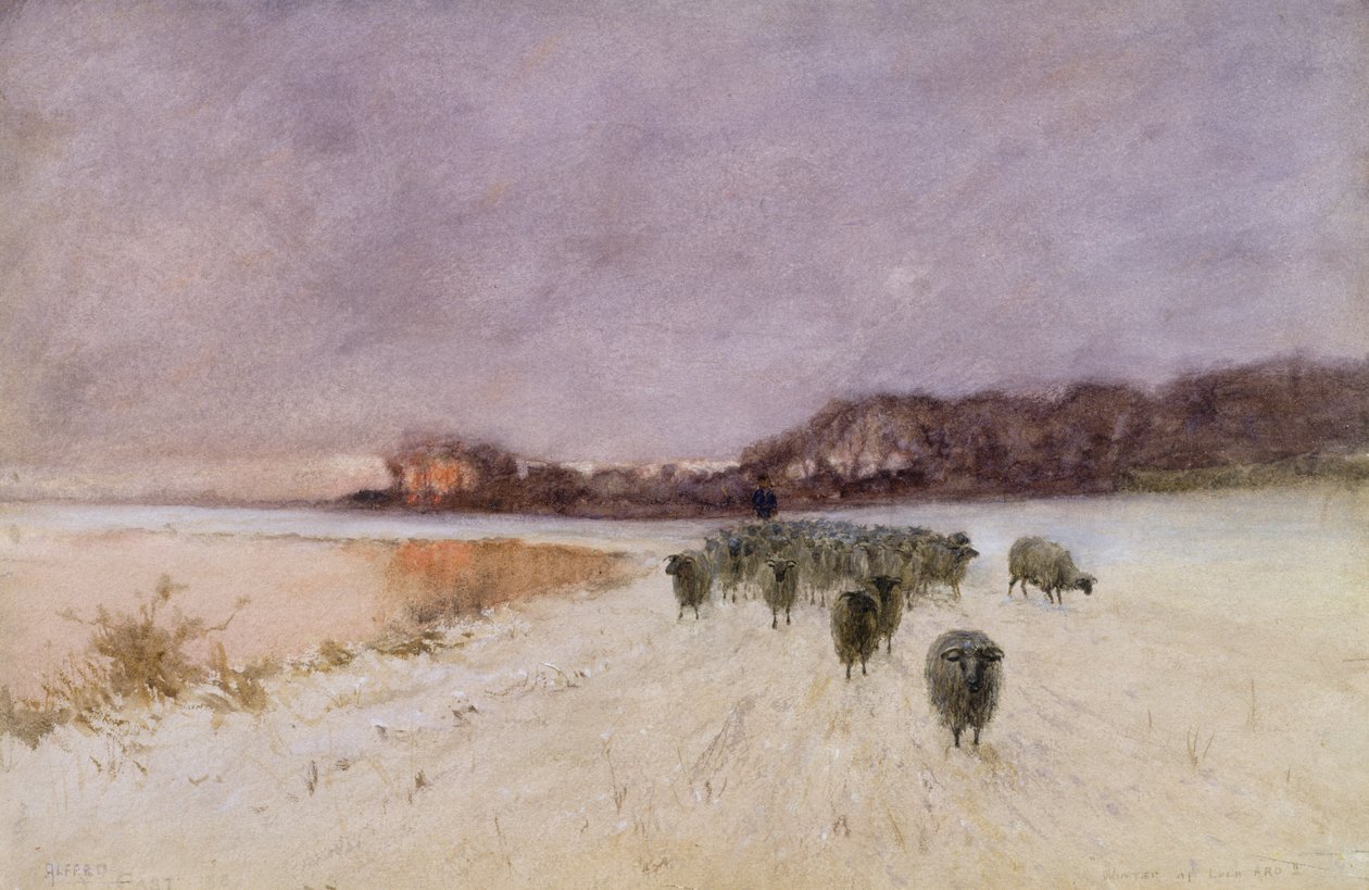 Winter am Loch Ard von Alfred East