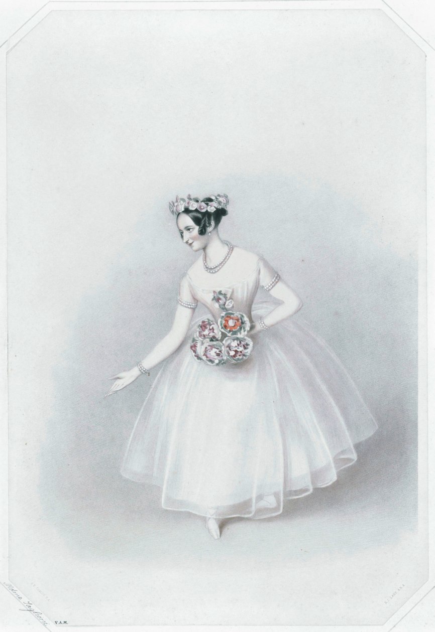 Marie Taglioni, berühmteste Ballerina von Alfred Edward Chalon
