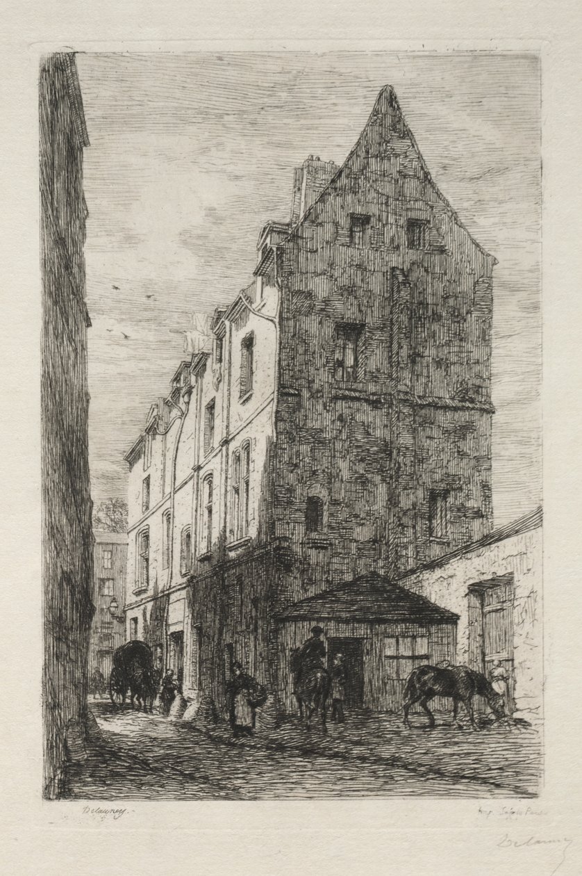 Haus genannt der Weißen Königin, Rue de Marmousets von Alfred Alexandre Delauney