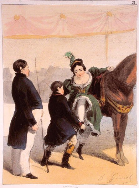 Die Zirkusdarstellerin, aus Les Femmes de Paris von Alfred Andre Geniole