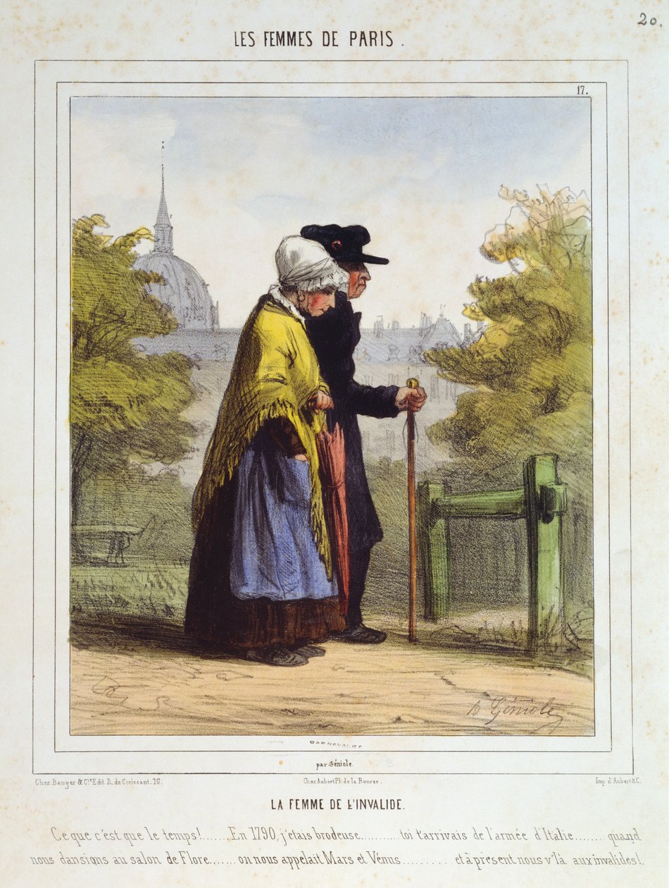 Die Frau der Invaliden, aus Les Femmes de Paris von Alfred Andre Geniole