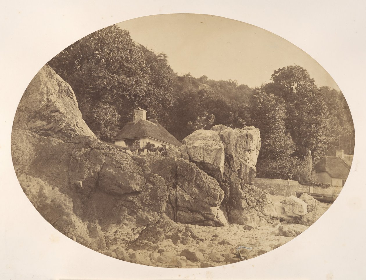Babbicombe, vom Strand aus, 1857 von Alfred Batson