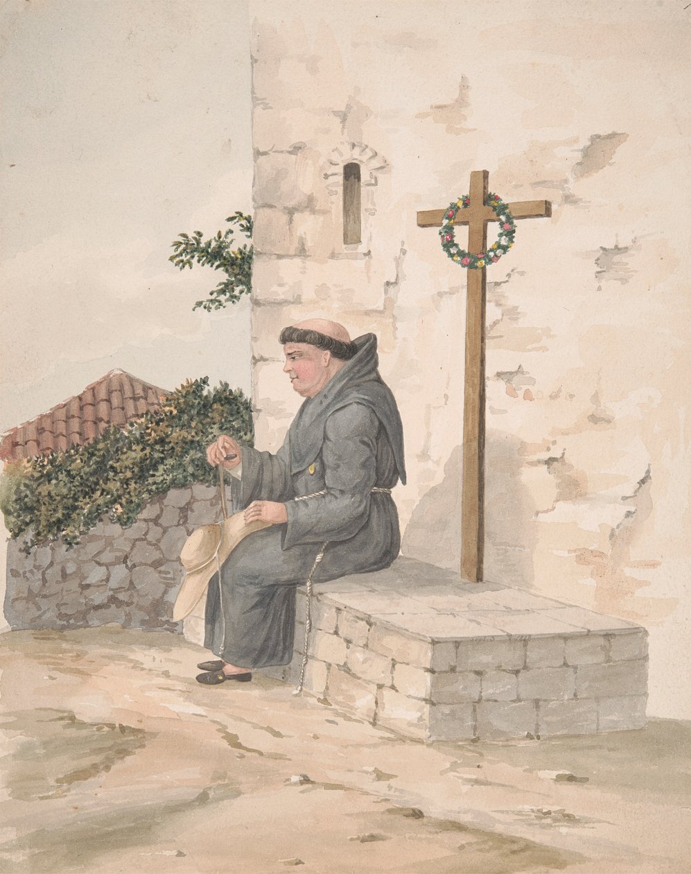 Franziskaner von Alfred Diston: hochwertiger Kunstdruck