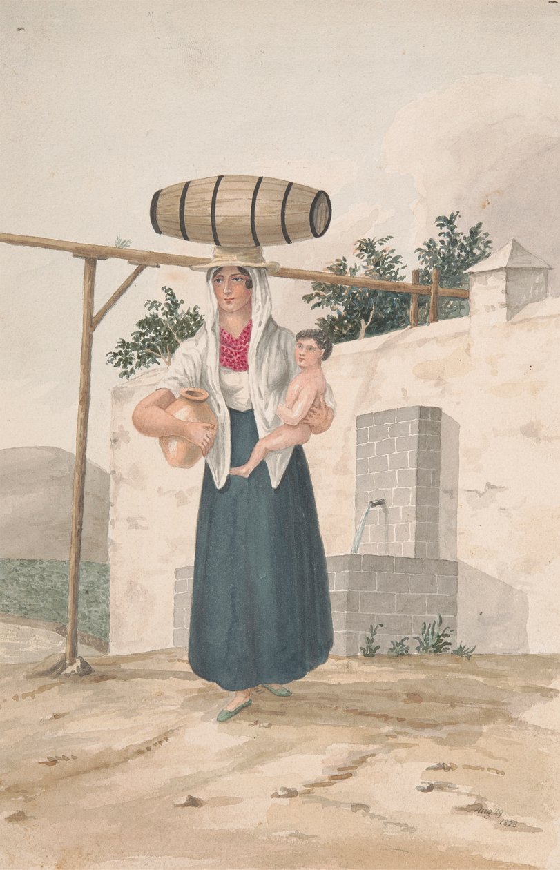 Art des Tragens von Kindern von Alfred Diston: Kunstdruck