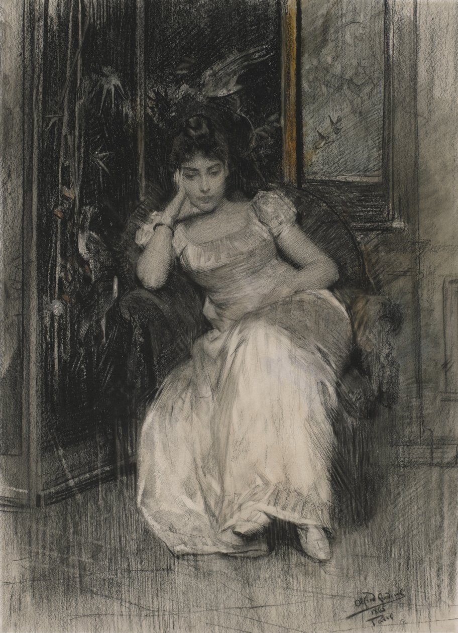 Mademoiselle de Clermont-Tonnerre, 1865 von Alfred Emile Stevens