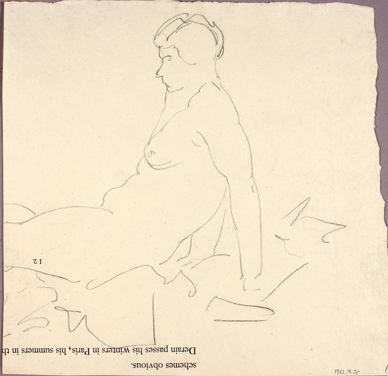 Liegender Akt von Alfred H. Maurer