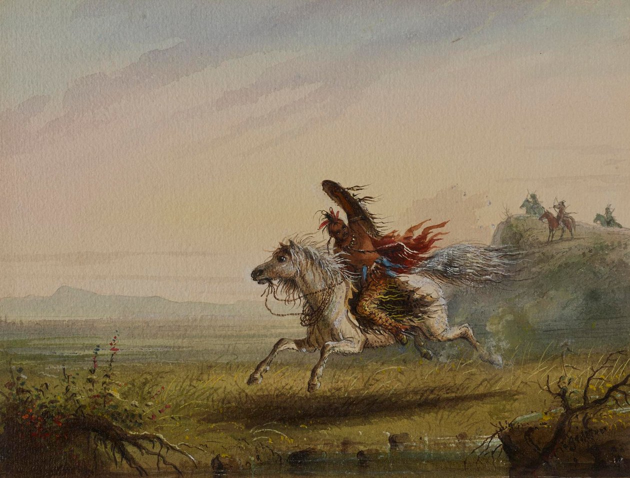 Rückzug schlagen von Alfred Jacob Miller