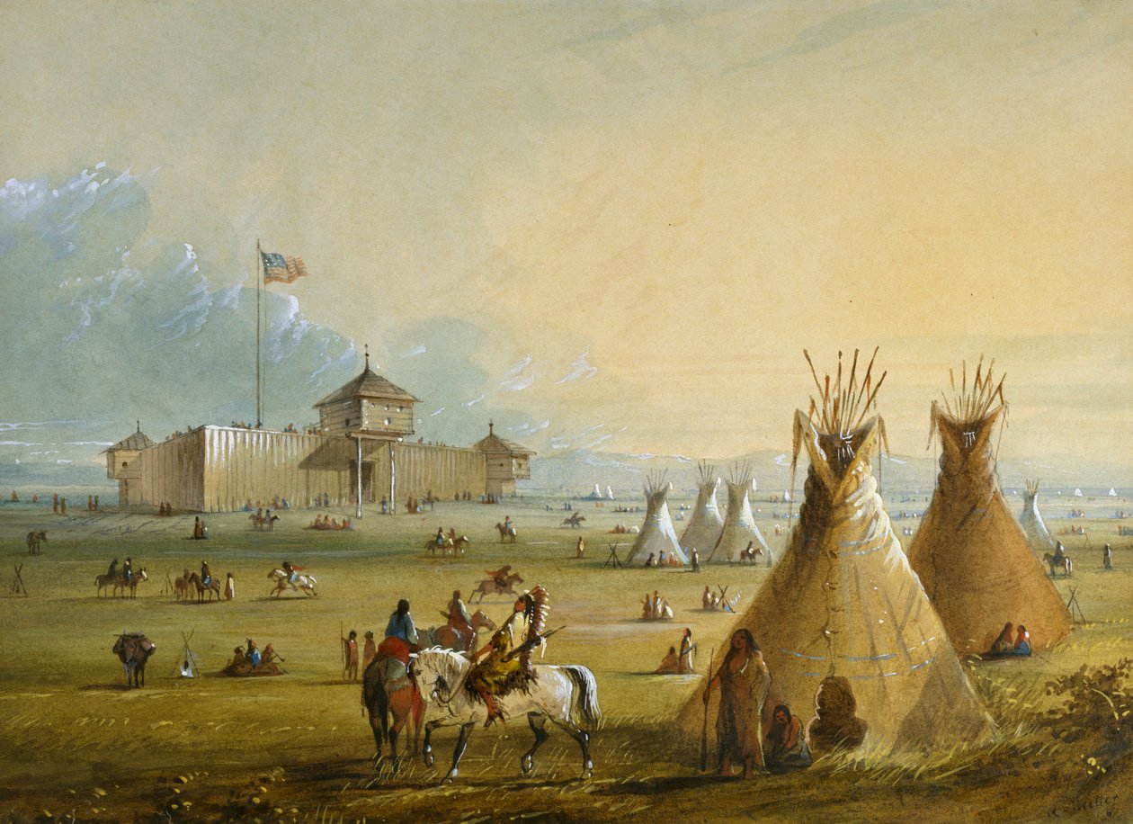 Fort Laramie von Alfred Jacob Miller