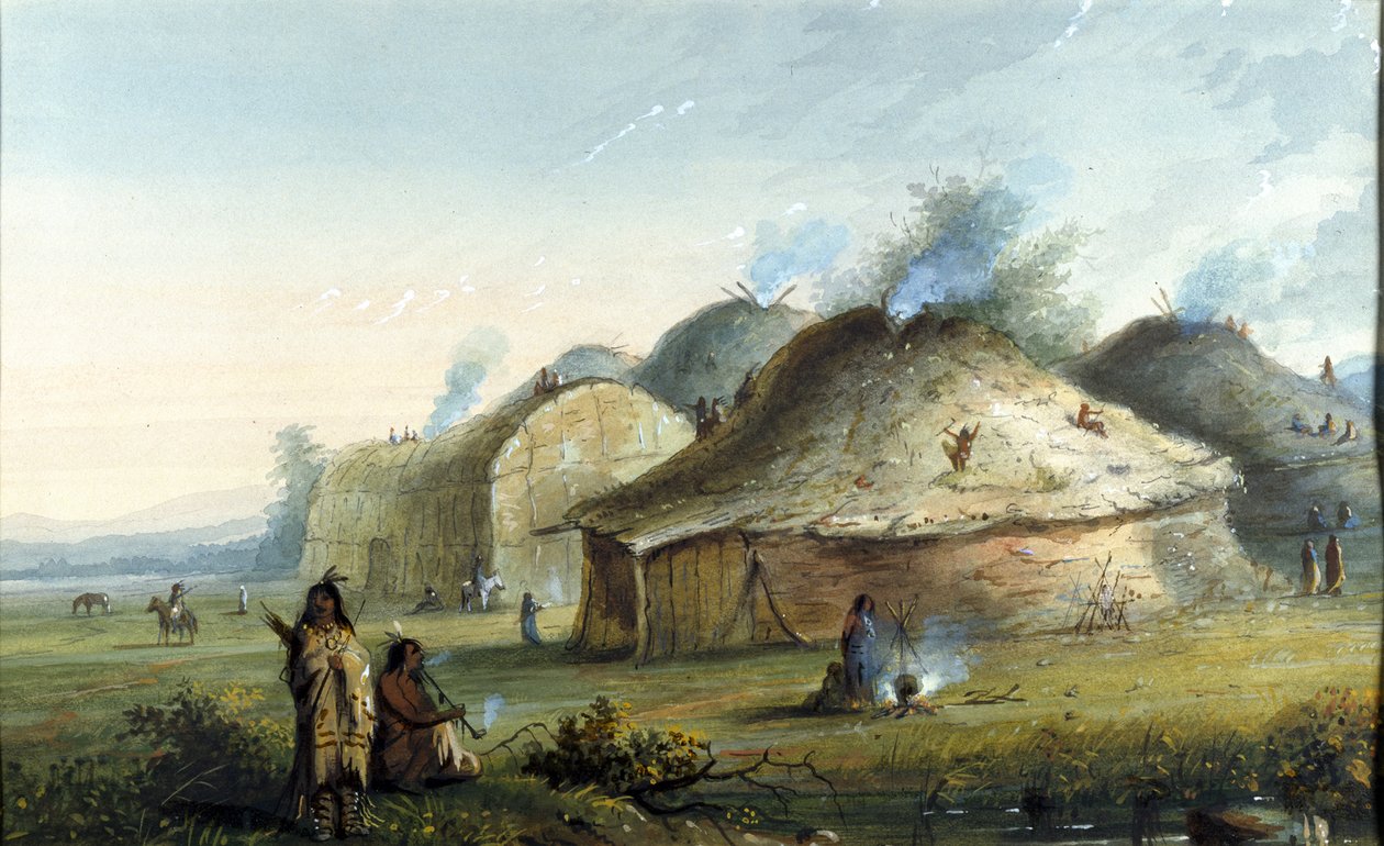 Indianische Lodges von Alfred Jacob Miller