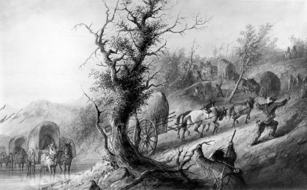 Landung der Charettes von Alfred Jacob Miller