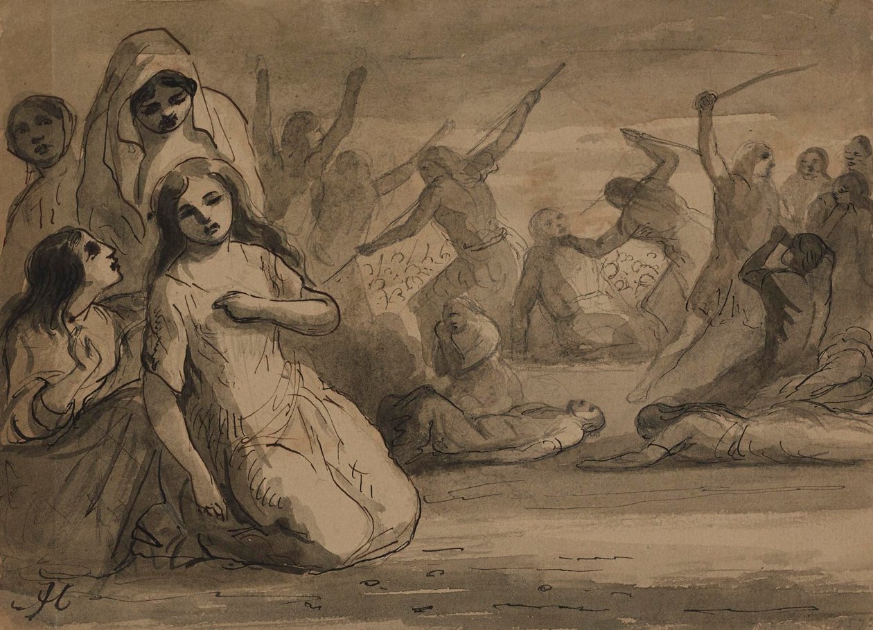 Massaker der Bartholomäusnacht von Alfred Jacob Miller