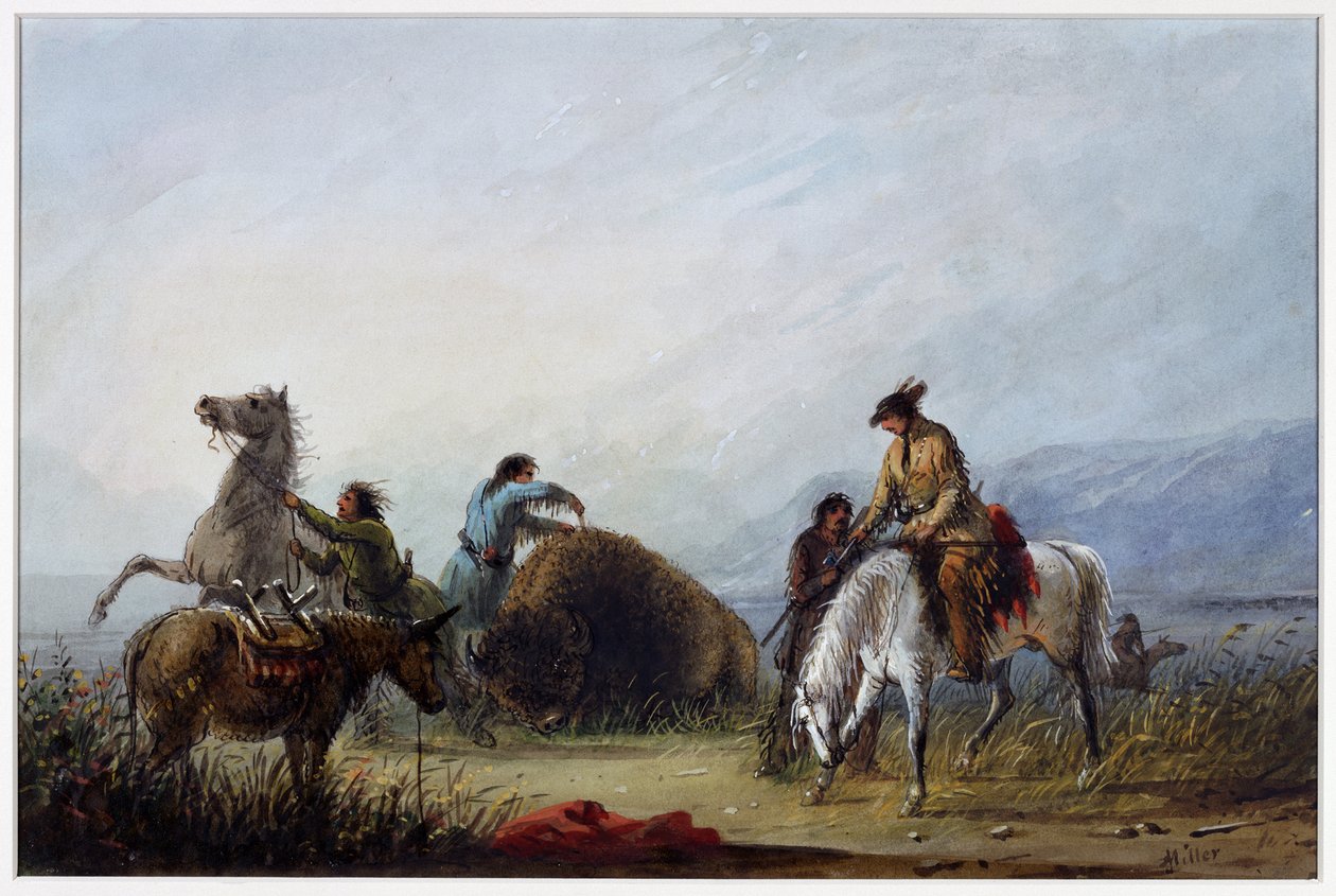 Das Herausnehmen der Rippe von Alfred Jacob Miller