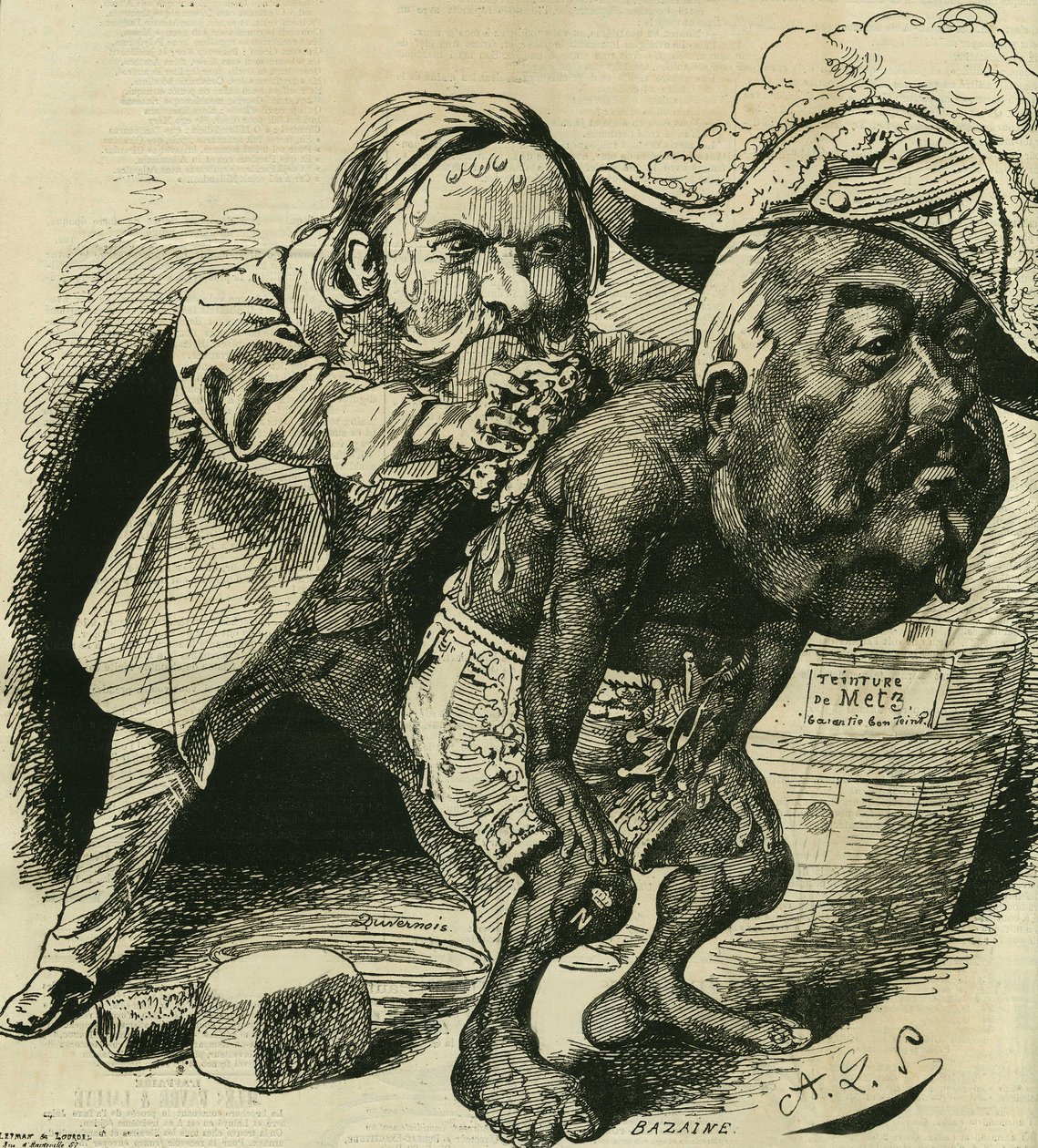 Clement Duvernois (1836-1879), französischer Politiker, versuchte Francois Achille Bazaine zu rehabilitieren von Alfred Le Petit