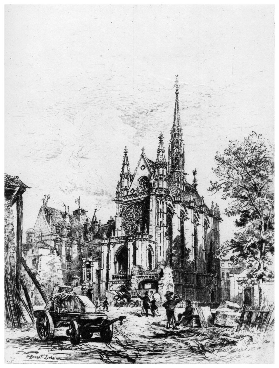 La Sainte-Chapelle, ca. 1865-1935, 1924 von Alfred Louis Brunet Debaines