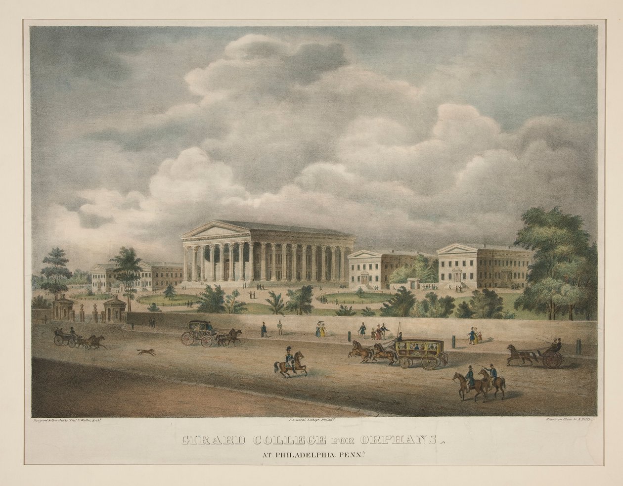 Girard College für Waisen - in Philadelphia, Pennsylvania von Alfred M. Hoffy