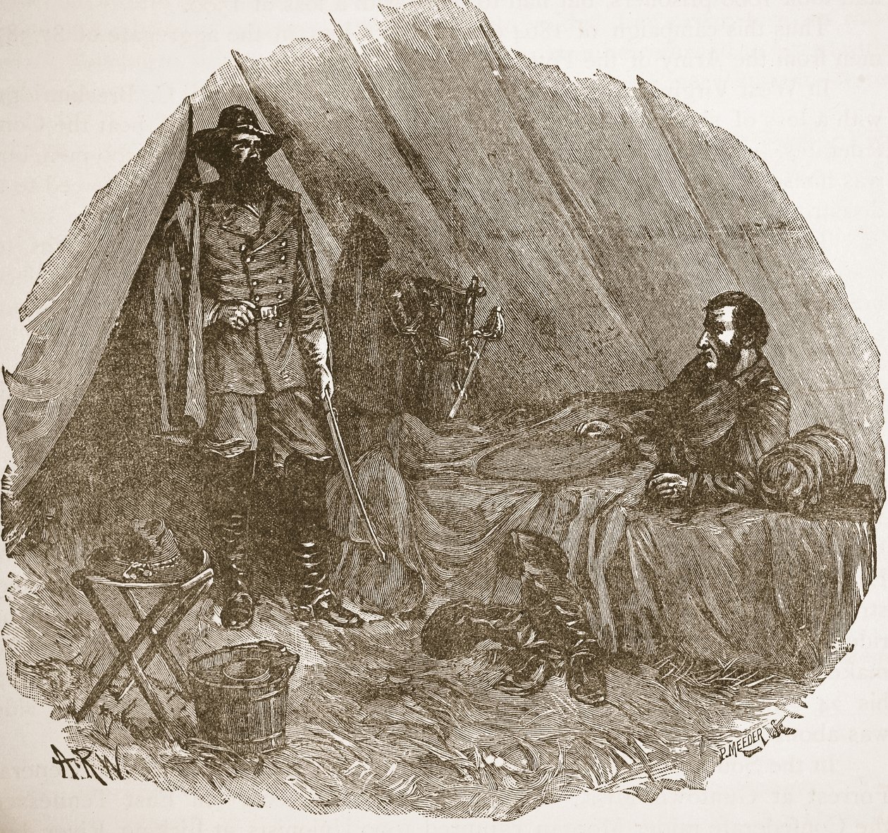 aus einem Buch veröffentlicht 1896 (Gravur) von Alfred Rudolph (after) Waud