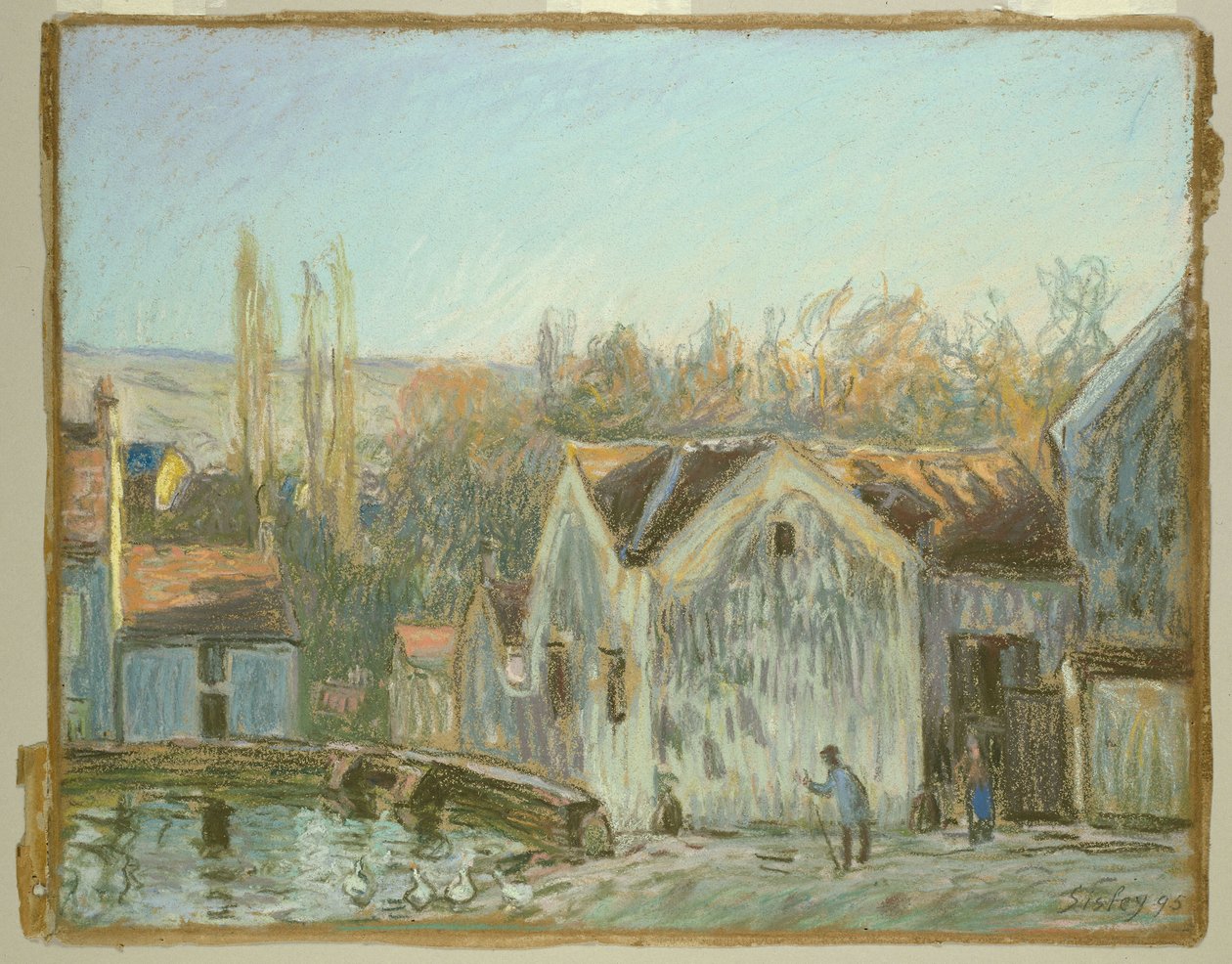 Eine Ecke von Moret-sur-Loing von Alfred Sisley