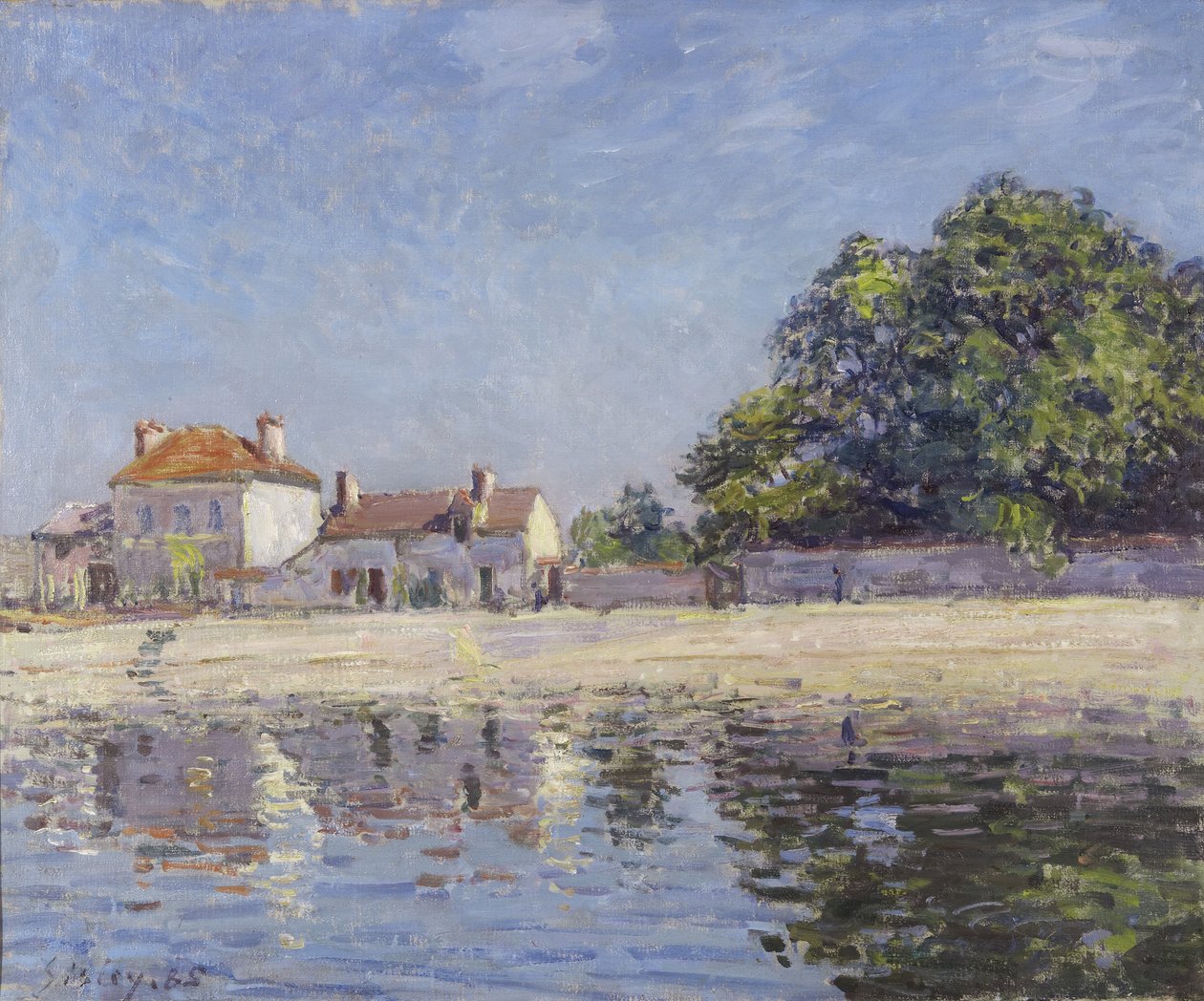 Bords du Loing, Saint-Mammes (Der Fluss Loing bei Saint-Mammes), 1885 von Alfred Sisley