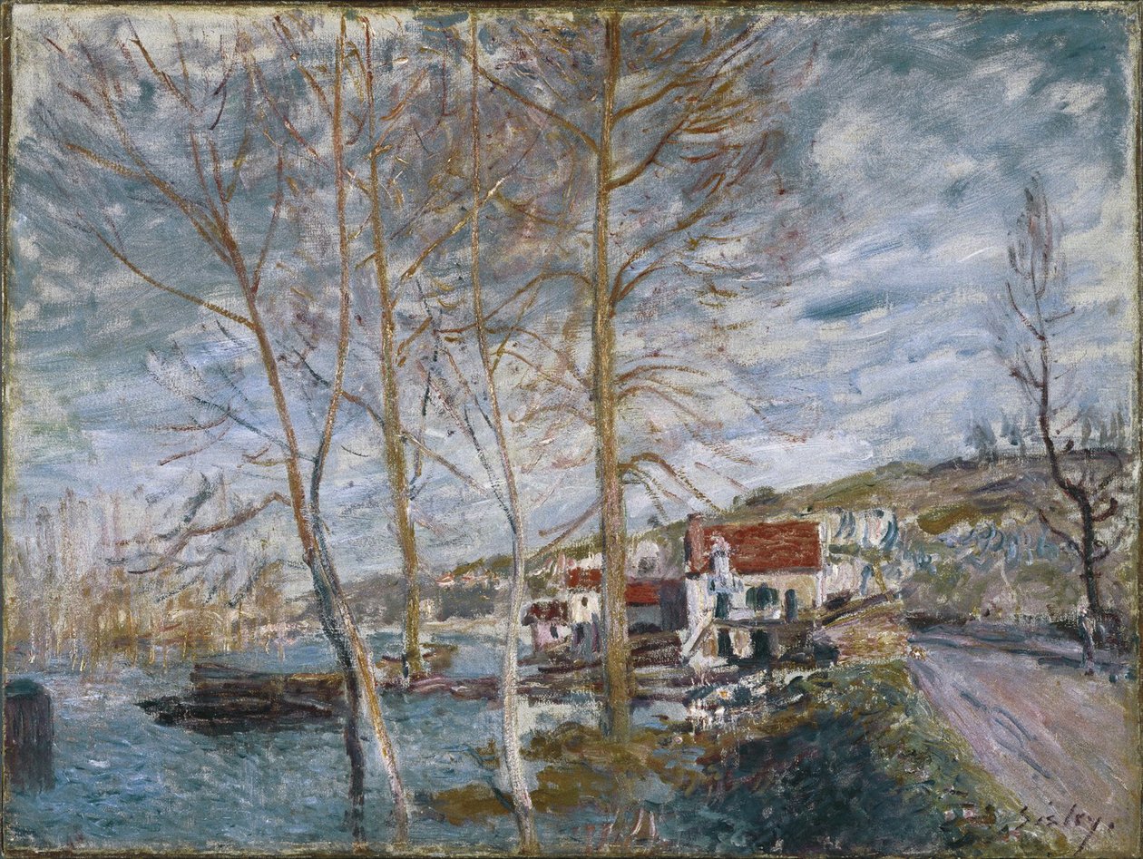 Überschwemmung in Moret, 1879 von Alfred Sisley