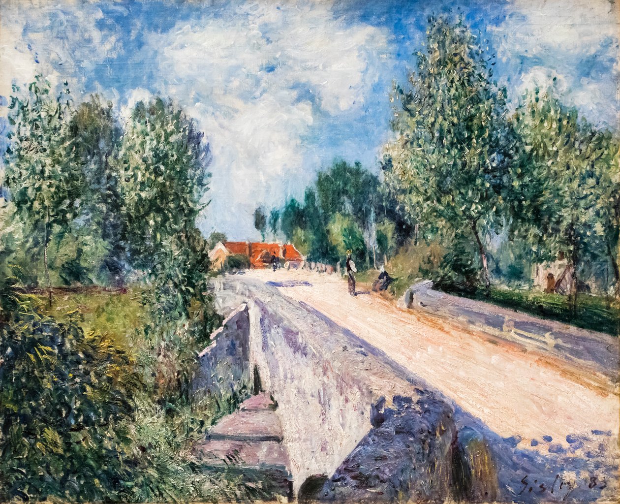 Kleine Brücke bei Moret von Alfred Sisley