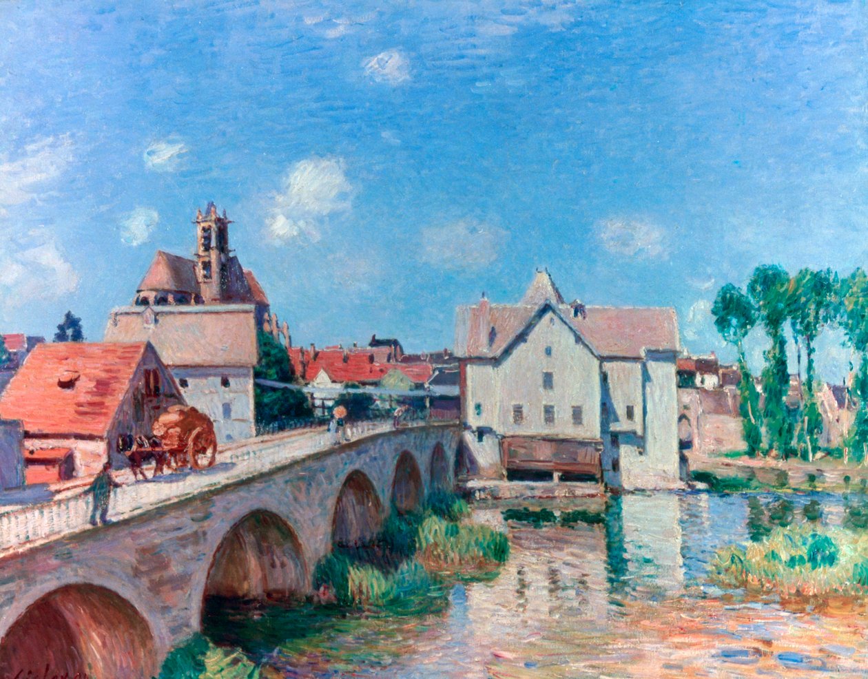Die Brücke bei Moret, 1893 von Alfred Sisley