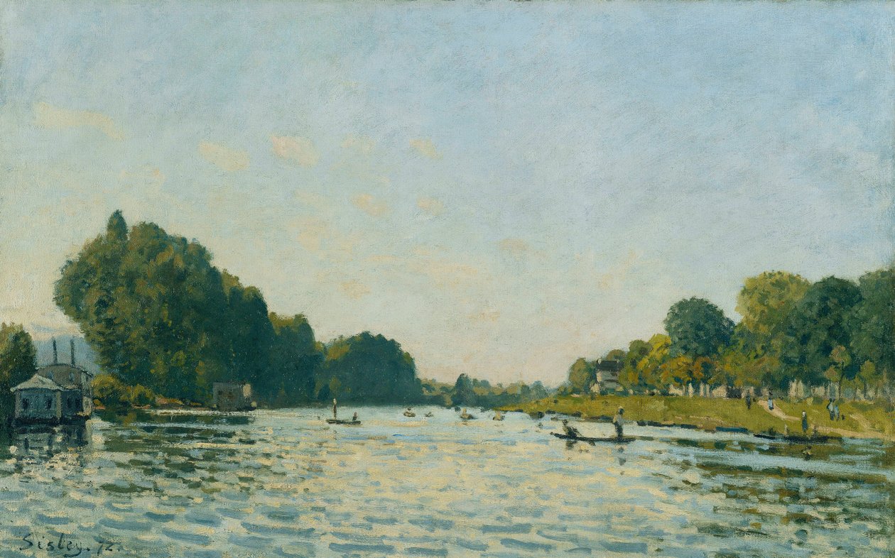 Die Seine bei Bougival von Alfred Sisley