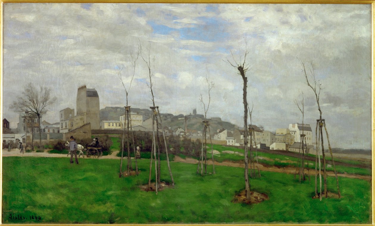 Blick auf Montmartre von Alfred Sisley