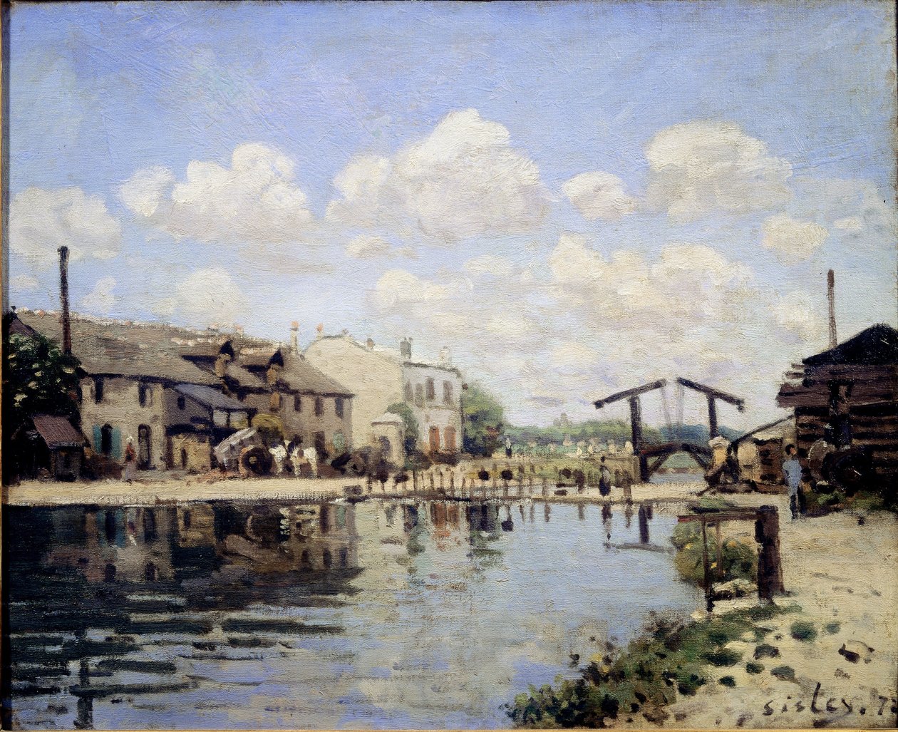 Blick auf den St. Martin-Kanal im Jahr 1872 von Alfred Sisley