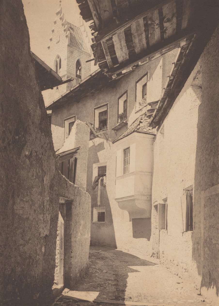 Eine Straße in Sterzing, Tirol von Alfred Stieglitz