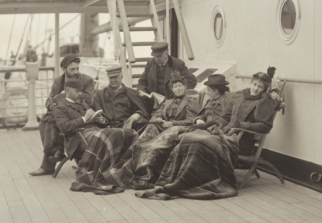 Sime Herrmann, Herr und Frau Mann, Dr. Brown, Herr McGibbon, Fräulein Linthicum und Emmy—An Bord der Bourgogne 5.–14. Mai 1896 von Alfred Stieglitz