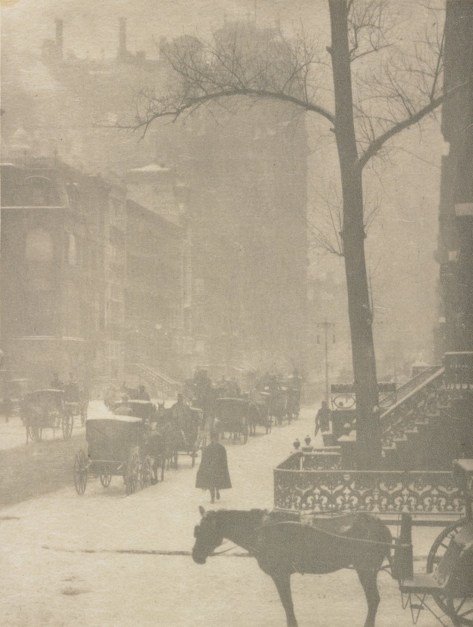 Die Straße, Entwurf für ein Plakat von Alfred Stieglitz
