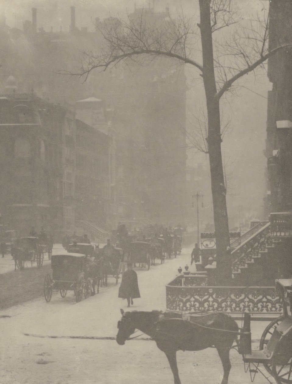 Die Straße, Fifth Avenue von Alfred Stieglitz
