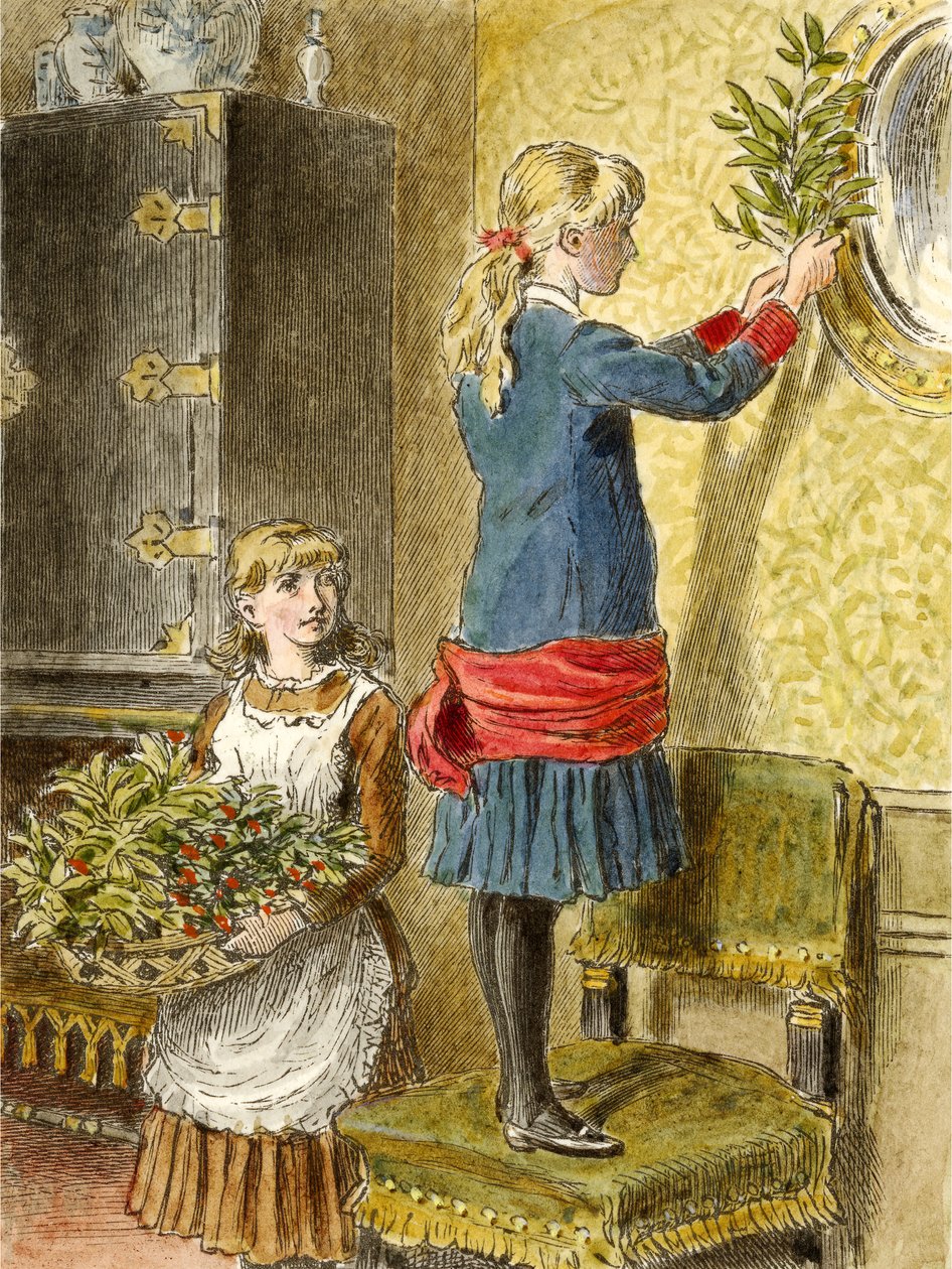 Weihnachtsdekoration, veröffentlicht 1854 von Alfred W. Cooper