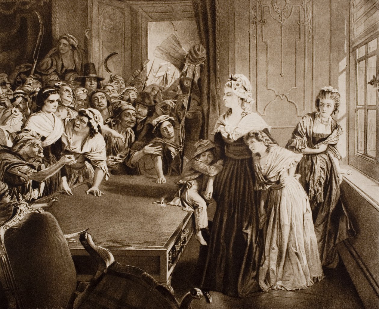 Die Tuilerien, 20. Juni 1792, Illustration aus 
