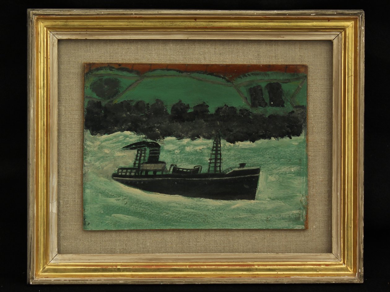 Trawler vor der Küste Cornwalls von Alfred Wallis