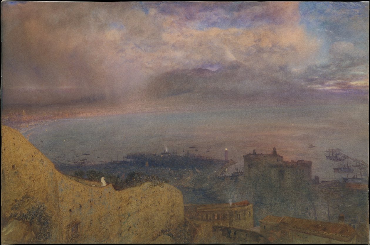 Bucht von Neapel - Ein Land schwelenden Feuers von Alfred William Hunt