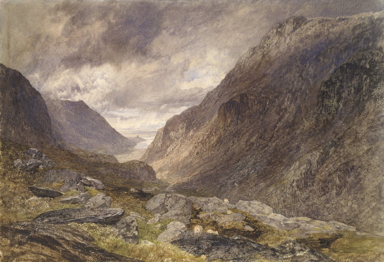 Pass von Llanberis, ca. 1853 von Alfred William Hunt