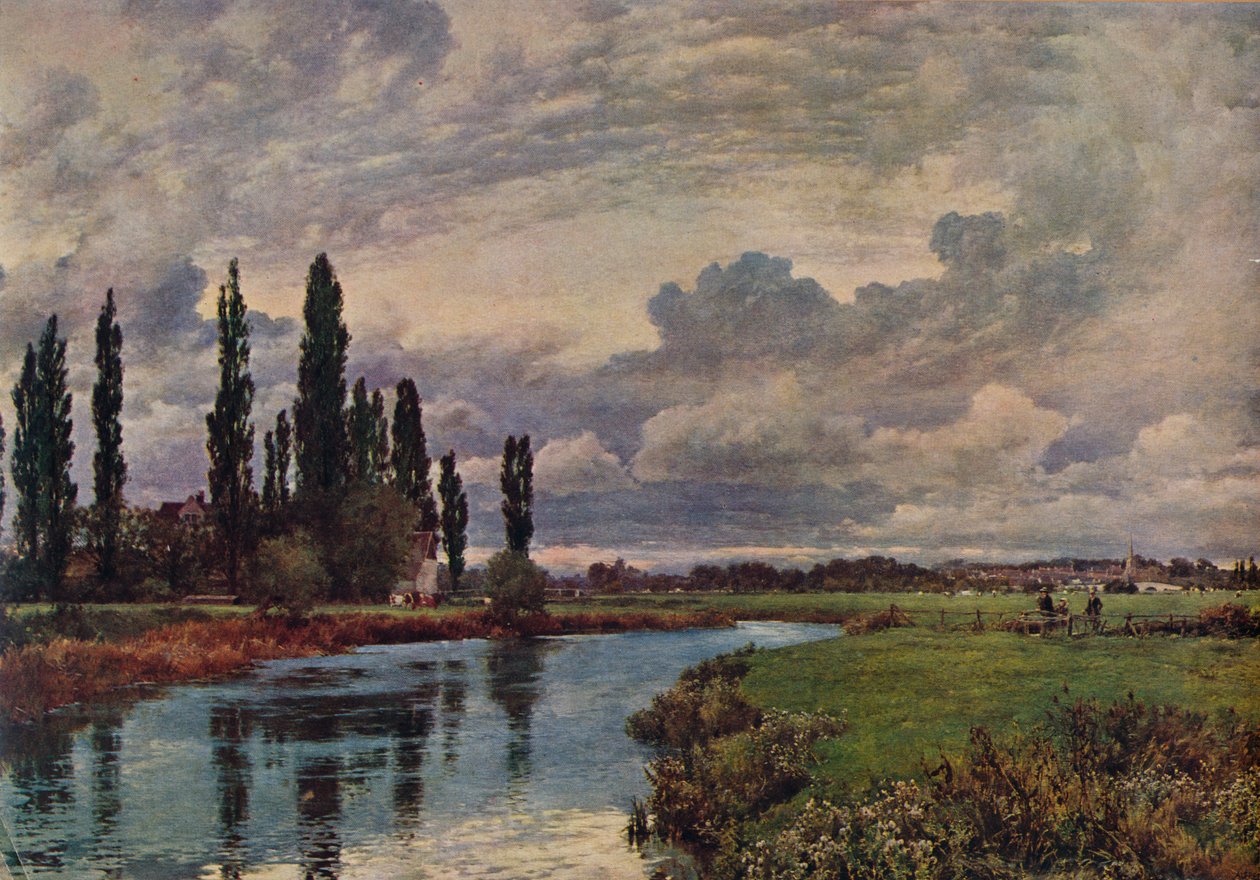 Pappeln im Thames Valley, spätes 19. Jahrhundert, 1935 von Alfred William Parsons