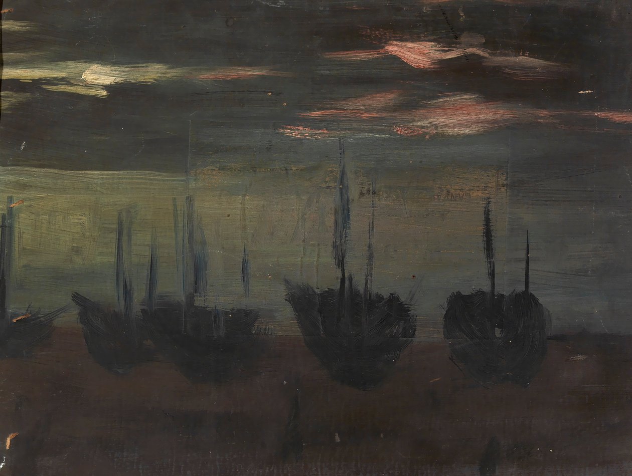 Schiffe im Mondlicht von Alice Pike Barney