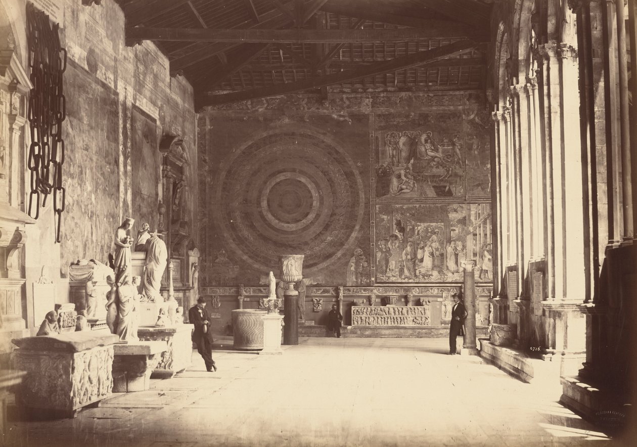 Pisa: Korridor des Camposanto, ca. 1870 von Alinari