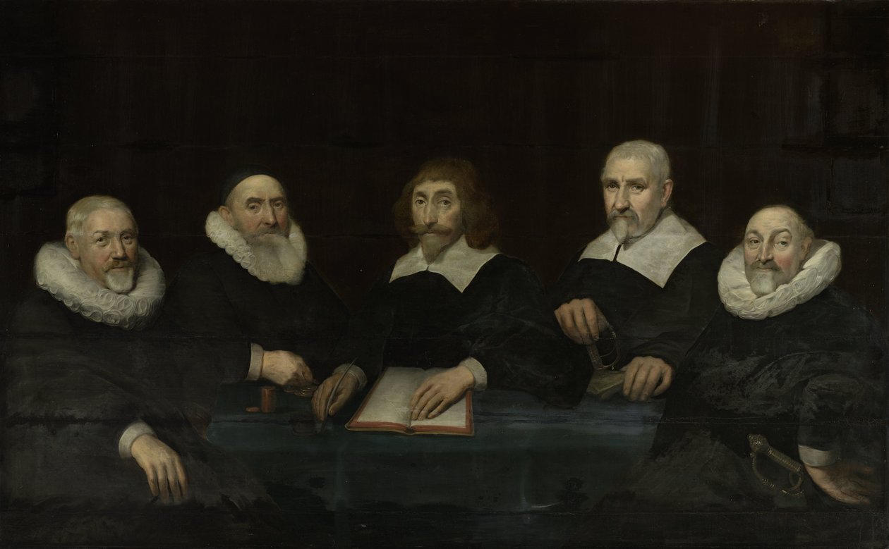 Die Regenten des Zuchthauses von Middelburg, 1643 von Allaert van Loeninga