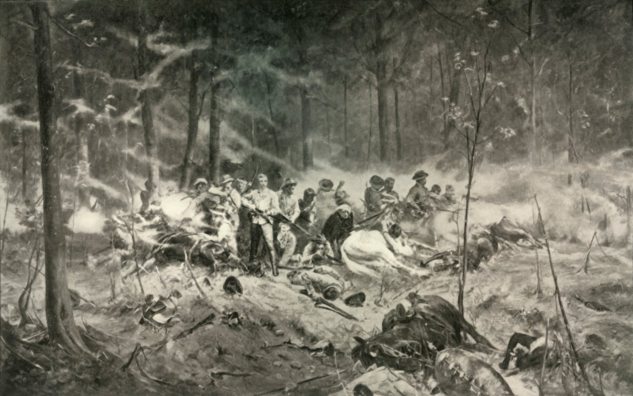 Zum Gedenken an tapfere Männer. Der letzte Stand von Major Wilson am Shanghai-Fluss, 1893, 1900 von Allan Stewart