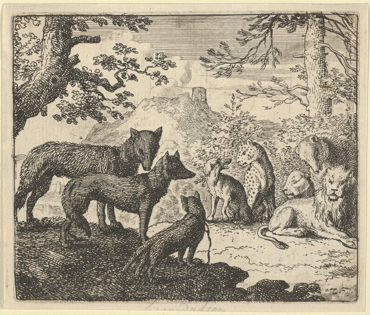 Renards Eltern bitten um Rückzug vom Gericht, 1650-75 von Allart van Everdingen