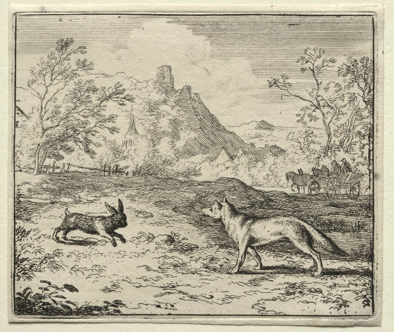 Reineke Fuchs: Reineke und der Hase von Allart van Everdingen